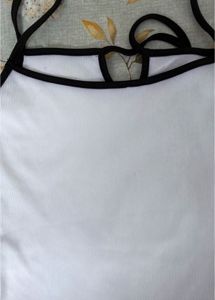 Ribbed White Camisole Top