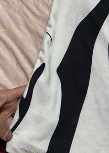 Zebra Print Long Skirt