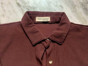 Women's Brown Corduroy Shirt | Relaxed Fit