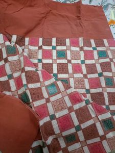 Heavy Casement Multicolour Bedsheet Without Pillow