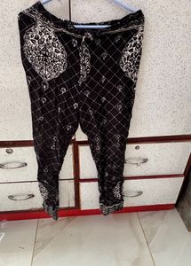 Black &amp; White Printed Kurta Set with Dupatta