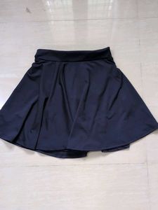 Blue A-Line Mini Skirt