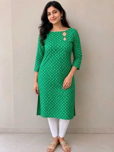 Designer green kurti