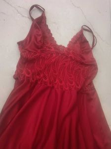 Elegant Red Nightdress