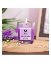 Iris Lavender Shot Glass Candle