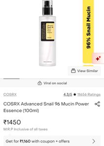 70%OFF: COSRX Snail Mucin Essence