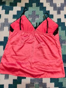 Satin Lace Trim Sleep Camisole