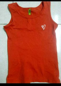 Red Tank Top With Measurements