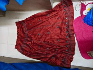 Unsed Ghaghra with unstich Blouse