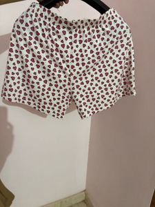Heart Print Lounge Shorts