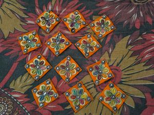 Orange Handmade Patches