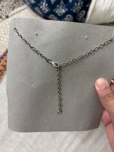 Oxidized Silver Jhumka Necklace