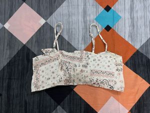 Cute Bandana Print Crop Top