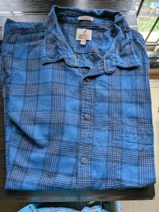 Indian Terrain Blue Plaid Shirt