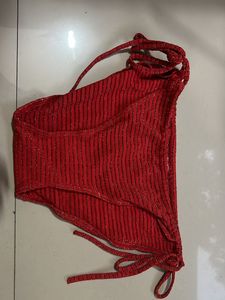 Perfect Hot Red Beach Wear Bottom