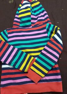 Colorful Striped Hoodie