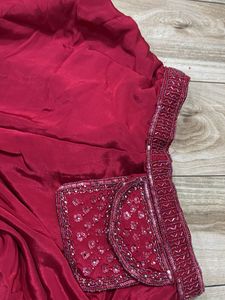 short choli with sharara dress