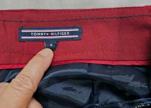 Tommy Hilfiger Burgundy Knee-Length Skirt,