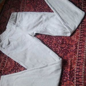 White Casual Pants