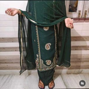 Elegant Green Salwar Suit with Dupatta