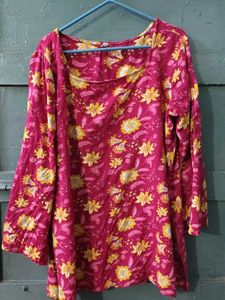 Vibrant Floral Print Kurta