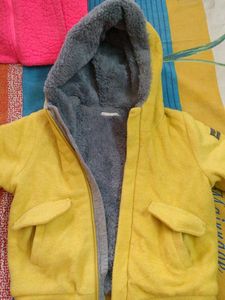 Cozy Yellow Kids' Hooded Jacket