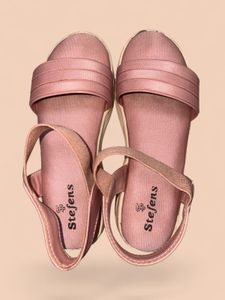 Stylish Pink Wedge Sandals for girls