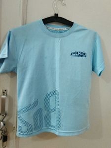 Light Blue Graphic T-Shirt