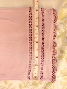 masleen cotton Kurta pant with dupatta lavender