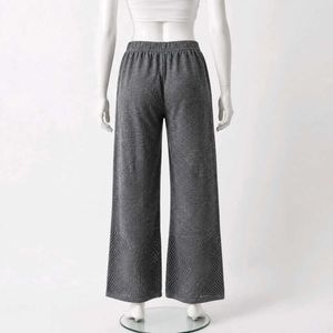 Grey Wide Leg Textured Pants 🆕 NWOT 🫶