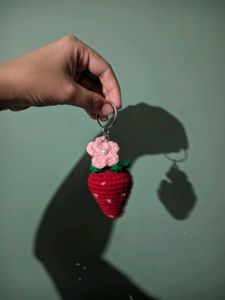 Cute Strawberry Keychain