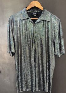 Men's Metallic Short Sleeve Shirt