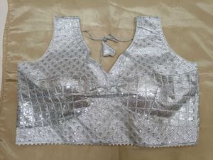 Silver Sequin Blouse