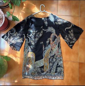 Boho Paisley Print Mini Dress