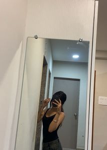 Basic Black Spaghetti Strap bodysuit