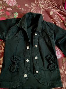 Chic Black jacket with Unique Embellishments
