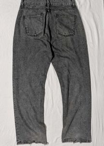 Grey Acid Wash Jeans