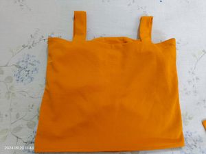 Mustard Colour Shrug And The Top