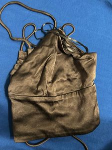 Zara brown satin top