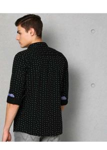 Men's Black Printed Shirt