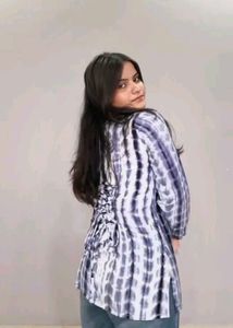 Stylish Tie-Dye , back tie Kurta Top