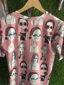 Pink Graphic Print T-Shirt
