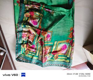 Elegant Floral Print Saree