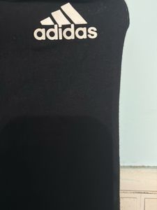 Adidas Black Leggings with Logo Detail