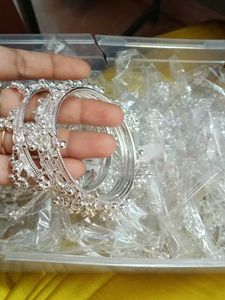 Exquisite Silver Anklets with Bells
