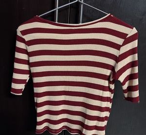 Striped Cropped Top