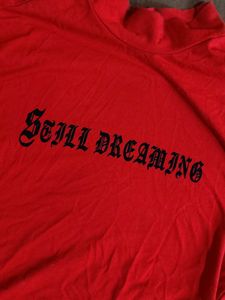 Red "Still Dreaming" Crop Top