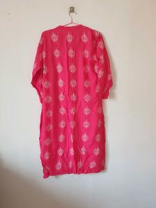 ‼️Price Drop‼️Pink Printed Kurta