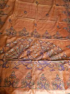 Kantha work pure silk saree