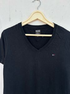 Tommy Hilfiger Black V-Neck T-Shirt